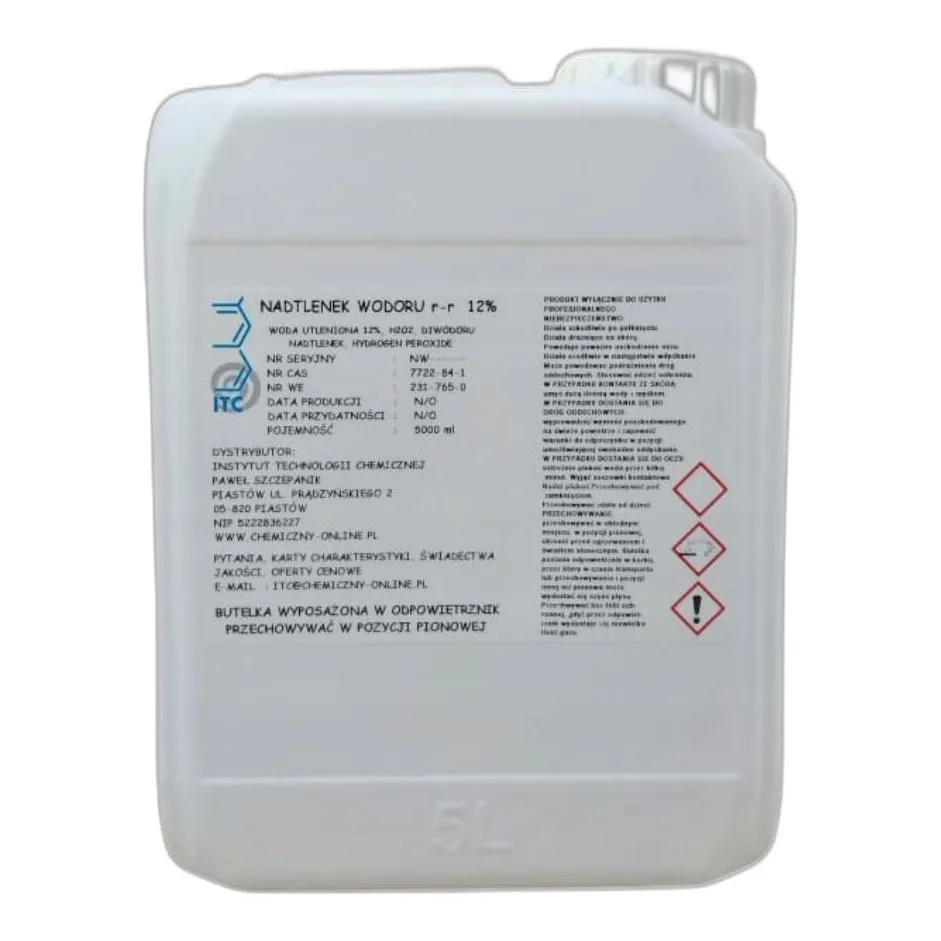 Nadtlenek Wodoru — CAS 7722-84-1 — H2O2 — odczynnik chemiczny